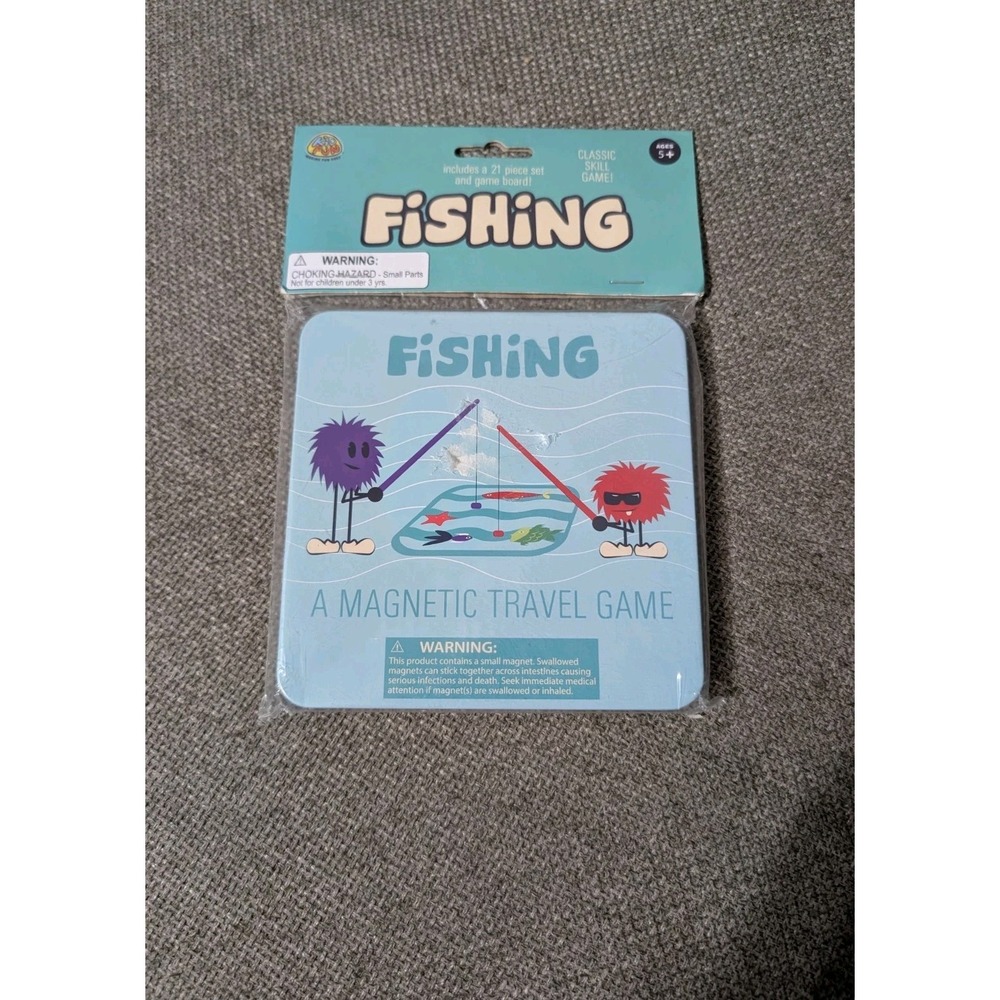 NEW Fishing Magnetic Travel Game  by US‎ Toy Company 6X6 UNOPENED